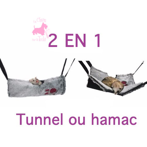 Tunnel Hamac 2 en 1 Snuggle - ROSEWOOD 