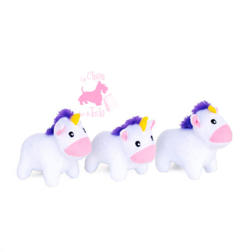 Pack de 3 licornes MINIZ Unicorns - ZIPPY PAWS