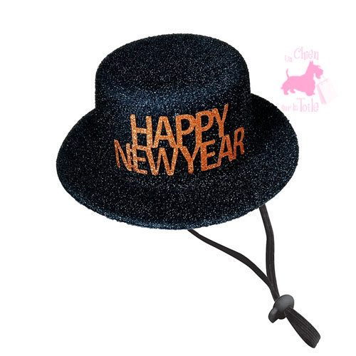Chapeau paillet Happy New Year - CROCI