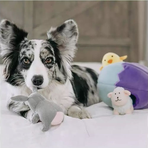 Peluche Puzzle BURROW "Easter egg 'n Friends" - ZIPPY PAWS