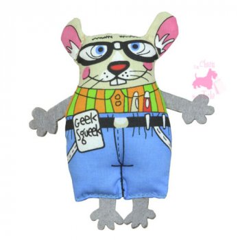 Chat MadCap Geeky Squeek Mouse - PETSTAGES   