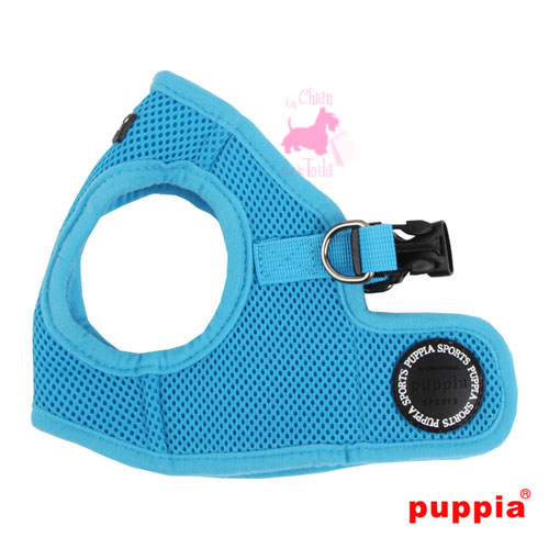 Harnais Veste PUPPIA Soft Vest Harness B Blue Sky