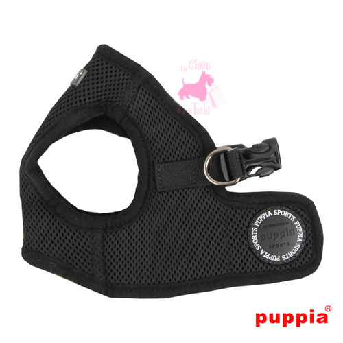 Harnais Veste PUPPIA Soft Vest Harness B Black