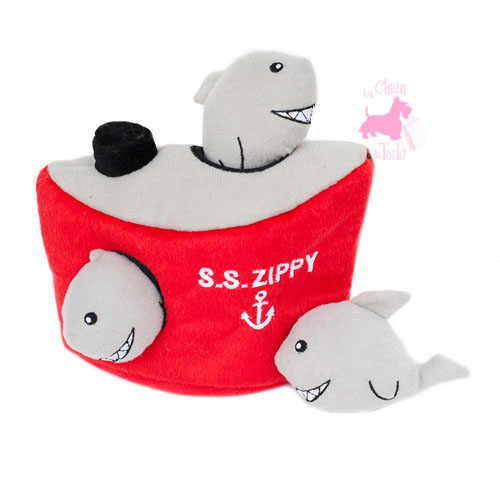 Peluche Puzzle BURROW Shark 'n Ship - ZIPPY PAWS