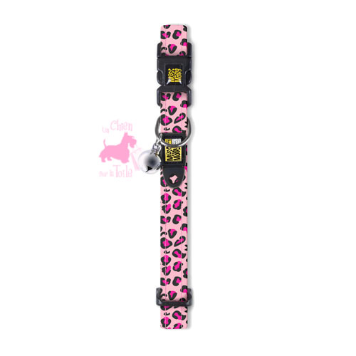 Collier CHAT Pink Leopard - MAX & MOLLY