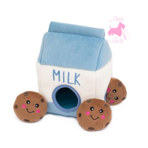 Peluche Puzzle BURROW Milk 'n Cookies - ZIPPY PAWS