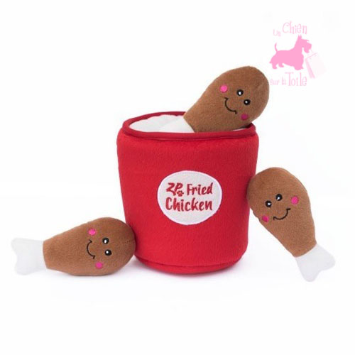 Peluche Puzzle BURROW Chicken Bucket - ZIPPY PAWS