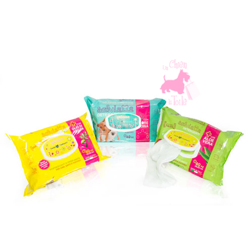 Lingettes nettoyantes ALOE VERA  & TALC