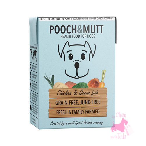 Repas sant complet Poulet & Poisson - POOCH & MUTT