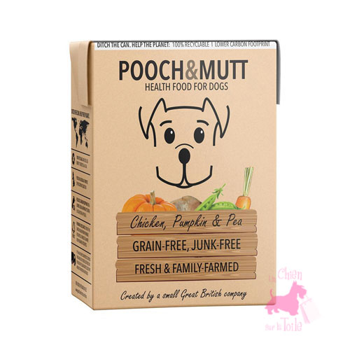 Repas sant complet Poulet, Potiron et Petits pois - POOCH & MUTT