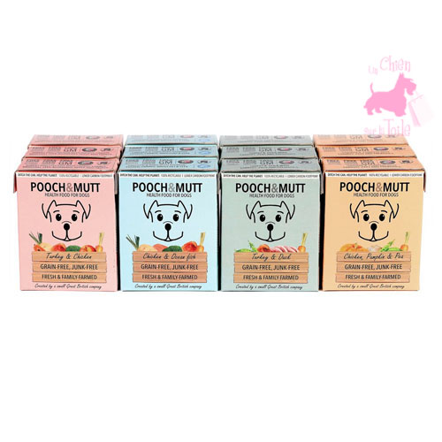 Repas sant complet Poulet, Potiron et Petits pois - POOCH & MUTT