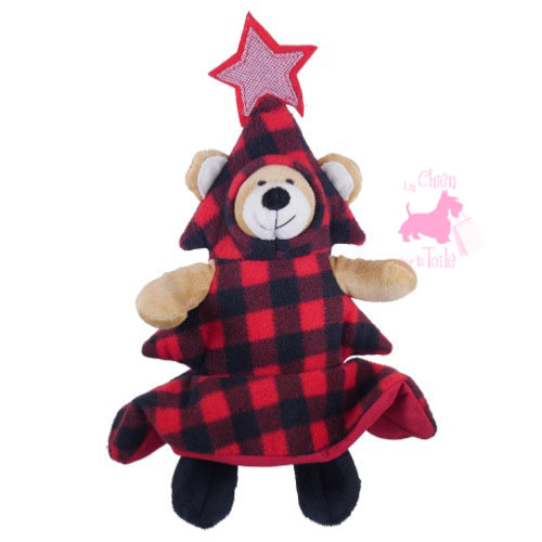 Peluche Ours/Sapin cossais de Nol - ROSEWOOD