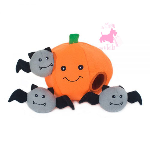 Peluche Puzzle BURROW “Pumpkin 'n Bats” - ZIPPY PAWS