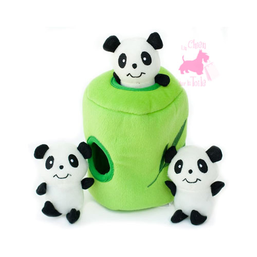 Peluche Puzzle BURROW “Panda 'n Bamboo” - ZIPPY PAWS