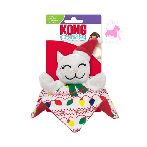 Chat “Holiday Crackles Santa Kitty” -  KONG