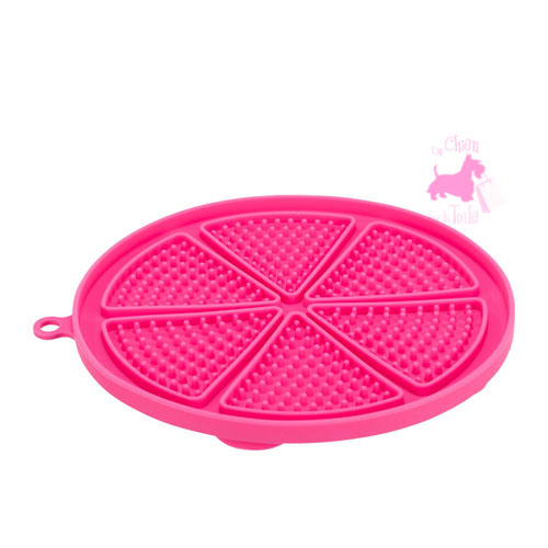 Assiette de lchage Lick & Snack Rond rose - TRIXIE