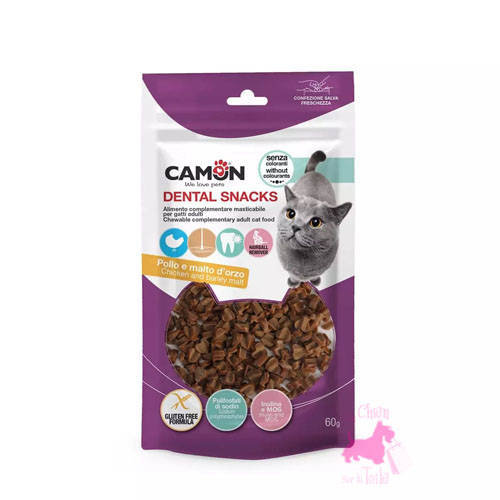 Friandises Poulet/Orge malté "Cat Dental Snacks" - CAMON