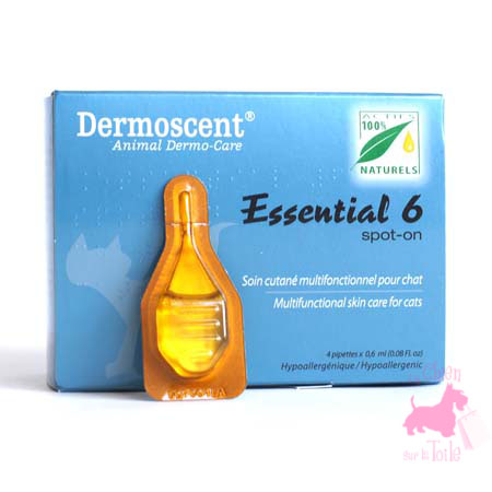 ESSENTIAL 6 SPOT ON POUR CHAT - DERMOSCENT 