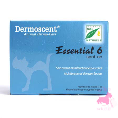 ESSENTIAL 6 SPOT ON POUR CHAT - DERMOSCENT 