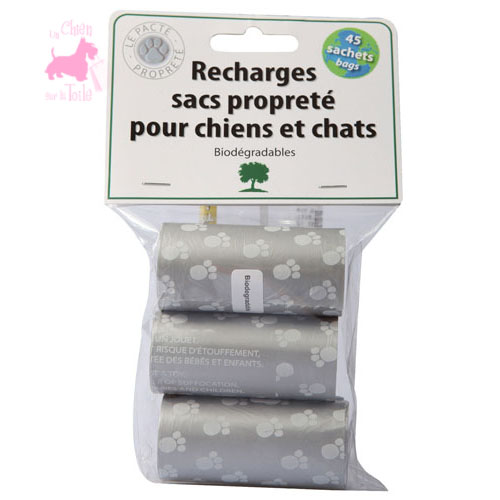 Recharge de sacs de propret 