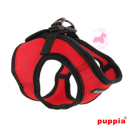 Harnais Veste PUPPIA Soft Vest Harness B Red