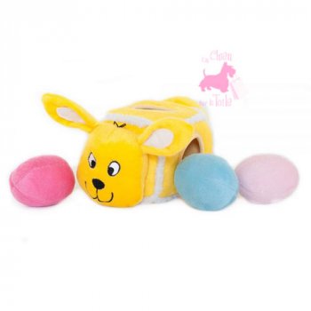 Peluche Puzzle BURROW Hide 'n Egg Bunny - ZIPPY PAWS