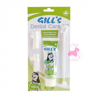 Kit Dentifrice/Doigtier/Brosse  dents - GILL'S