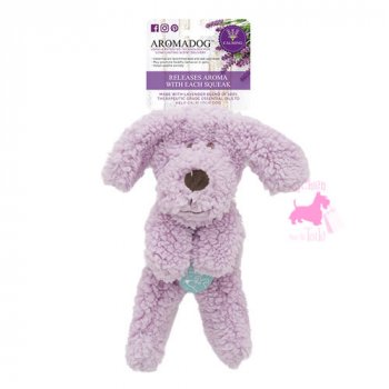 Doudou thrapeutique Chien mauve Fleece Flatty