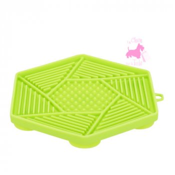 Assiette de lchage Lick & Snack Octogone vert - TRIXIE