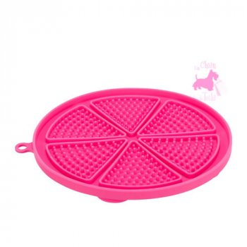 Assiette de lchage Lick & Snack Rond rose - TRIXIE