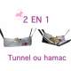 Tunnel Hamac 2 en 1 “Snuggle” - ROSEWOOD 