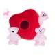 Peluche Puzzle BURROW Heart 'n Bears - ZIPPY PAWS