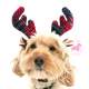 Serre-Tte Tartan de Nol Novelty Antlers - ROSEWOOD
